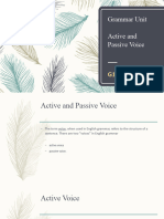 Active and Passive Voice - Review