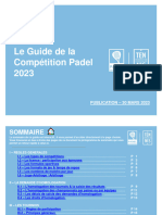 Le Guide de La Competition de Padel 2023 - Maj Mars 2023