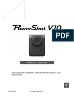 Advanced User Guide: This Manual Is For Powershot V10 With Firmware Version 1.1.0 or Later Installed