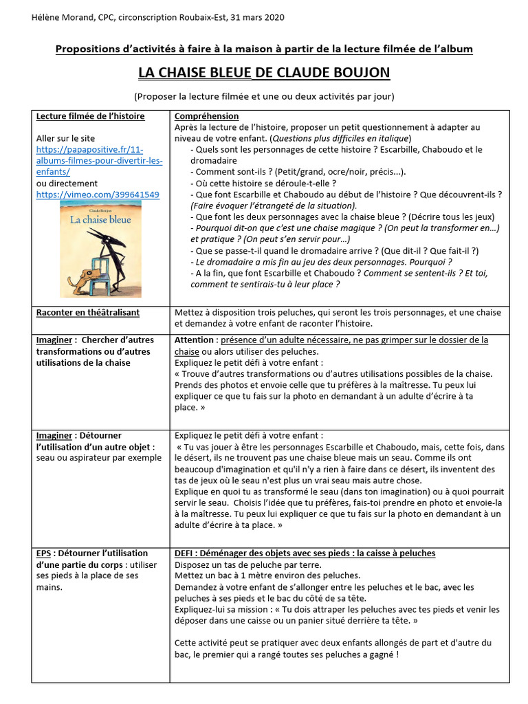 RX Est La Chaise Bleue Boujon | PDF