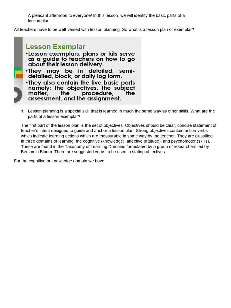 LP Review | PDF | Teachers | Lesson Plan