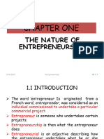 Entrepreneurship Chapters 1-7 Lecture Notes