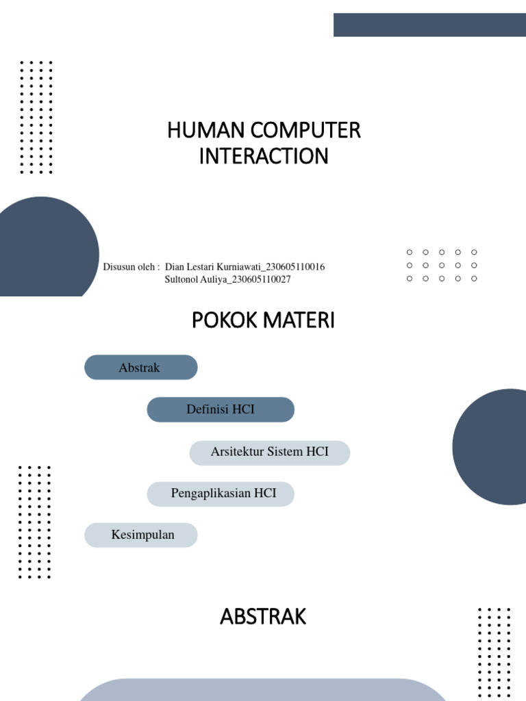 Human Computer Interaction ppt 1 | PDF