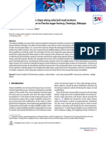 Stability Analysis of Rock Slope Along Selected Road Sections From Gutane Migiru Town To Fincha Sugar Factory, Oromiya, Ethiopia