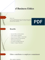 Benefits of Business Ethics
