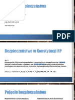 Pojęcie Bezpieczeństwa: Bezpieczeństwo Rozumiane Jako: Potrzeba Lub Wartość Cel, Skutek Lub Środek Stan Lub Proces