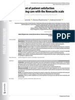 Assessment of Patient Satisfaction With Nursing Care With The Newcastle Scale