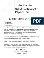 Descriptive Writing Booklet 6 Elements