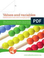 Values - and - Variables - in Mathematics Education in High-Performing Countries