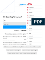 85 Dolar Kaç Türk Lirası - TV100