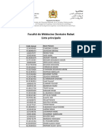 Liste Principale Dentaire Rabat