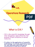 Operation Research Basics