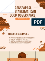 Transparasi Akuntabilitas Dan Good Governance