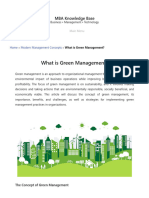 What Is Green Management-MBA Knowledge Base
