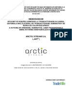 Memorandum-Actiuni Arctic Stream AF Semnat