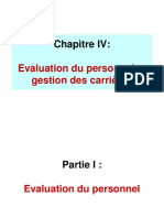 Chapitre Iv - Evaluation Du Personnel Et Gestion Des Carrieres