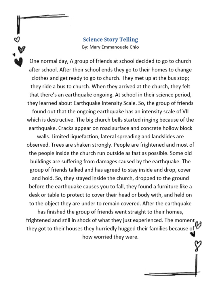 Earthquake Experience: A Science Story | PDF