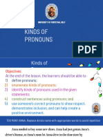 ENGLISH 4 LESSON 3 Kinds of Pronouns