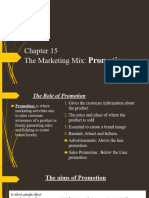 Chapter 15 - The Marketing Mix - Promotion