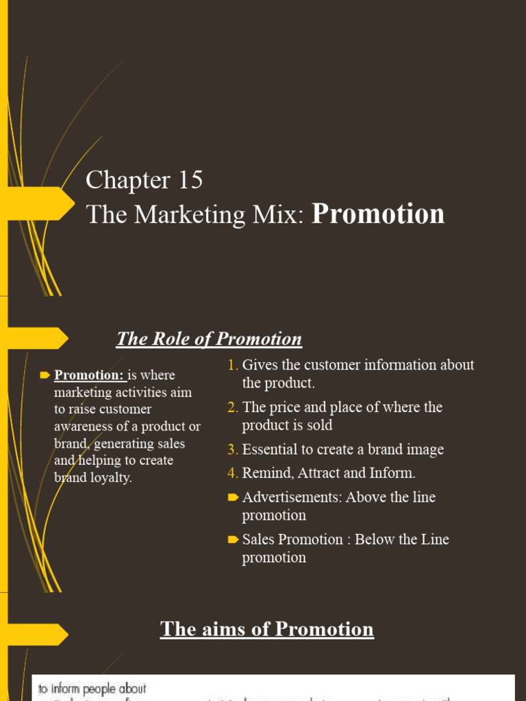 Chapter 15 - The Marketing Mix - Promotion | PDF | Marketing | Advertising
