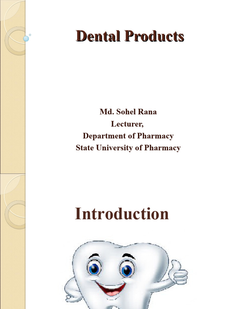 Dental Products PDF Dentin Tooth Enamel