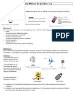 DS N°6: Mesurer Des Grandeurs (3) : Exercice 1