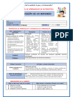 Ses-Mierc - Mat-División de Un Monomio