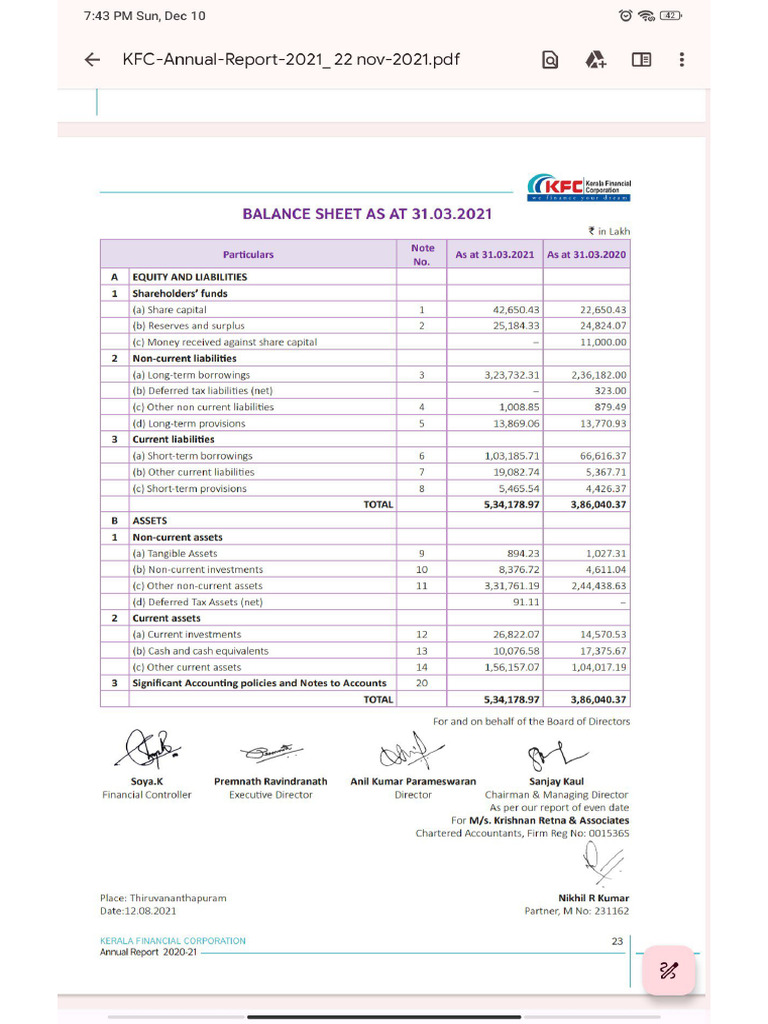 Account (KFC) | PDF