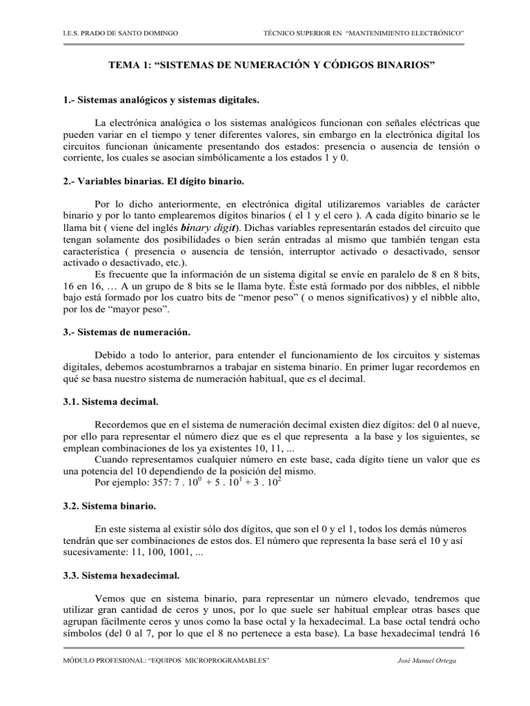 Eq Microprog Temas 1-5 v2 | PDF | Puerta lógica | Electrónica
