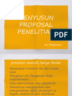 Menyusun Proposal Penelitian