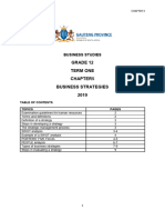 Business Studies Grade 12 Notes On Business Strategies