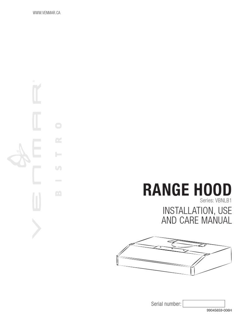 Venmar Model VBNLB130 Manual Download Free PDF Duct (Flow
