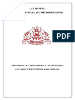 System Software and Microprocessor Labmanual