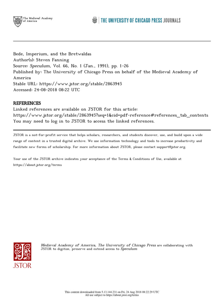 Medieval Academy of America, The University of Chicago Press Speculum