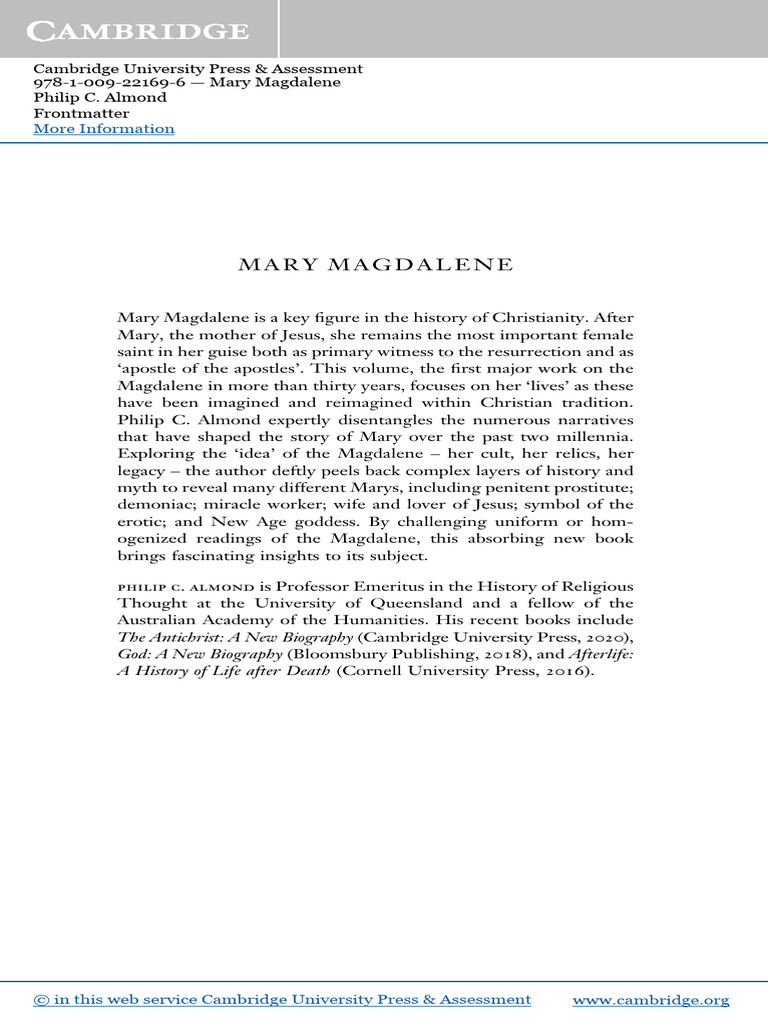 Mary Magdalene Debunked | PDF | Mary Magdalene | Mary, Mother Of Jesus