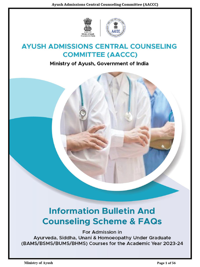 AACCC-UG Counseling 2023 Guidelines | PDF | Finance & Money Management