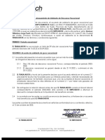 Acuerdo de Otorgamiento de Adelanto de Descanso Vacacional - Paoli Jimenez