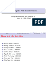 Matrix Algebra and Random Vectors - Nhom6
