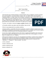 Colégio Nomelini: 2 Lista de Literatura-8º Ano Data de Entrega: 13/04/2016 Prof. : Vanessa Matos