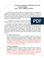 Épreuves Non Écrites de L'examen de L'obtention Du CAPES