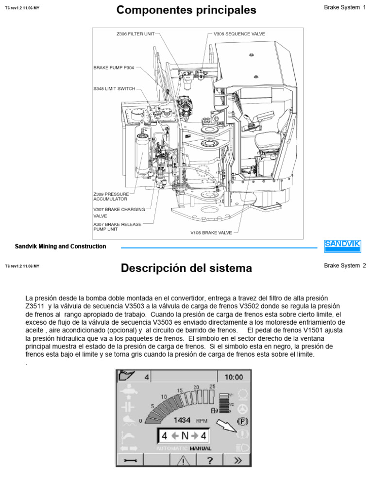 Brake System Español PDF Presión Tecnología de vehículos