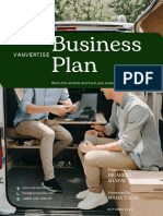 Small Business Plan in Dark Blue Pastel Green White Friendly Dynamic Style