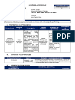 SESIÓN DE APRENDIZAJE - 01 - 5° - Grado