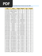 Excel Practice Data For Pivot Table 1