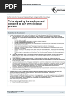 Work Permit Renewal Application Form