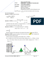 9 Calculus Final Test 21,22 Semester 1