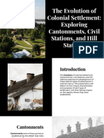 Colonial Settlement and Built Form Types