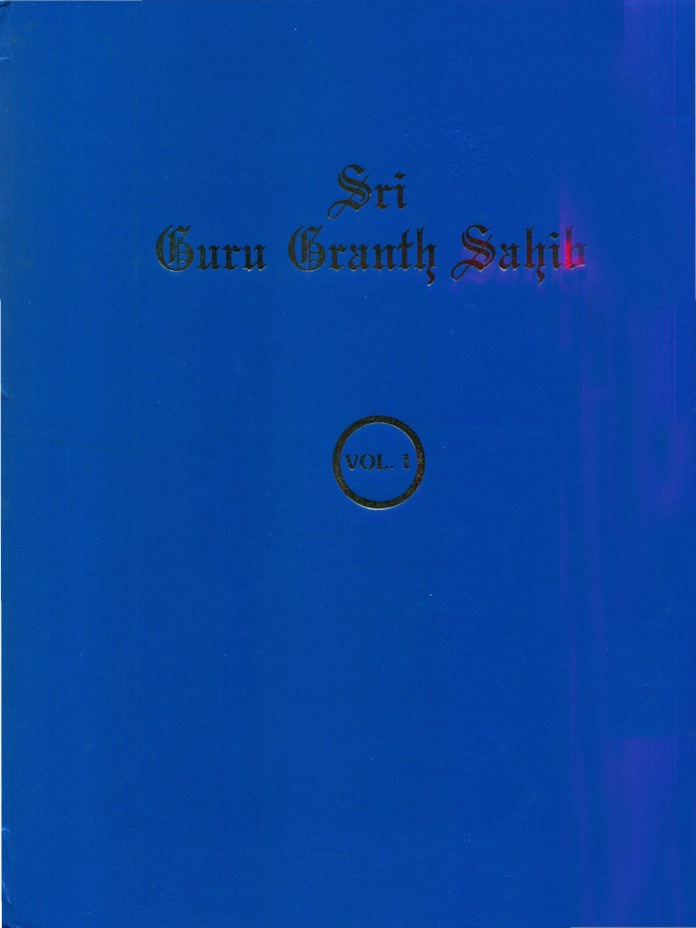 Anth Sahib English Version by DR Gopal Singh 01 | PDF | Guru Granth ...