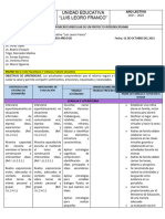 Planificación Microcurricular Proyecto 1