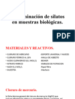 Determinación de Silatos en Muestras Biológicas